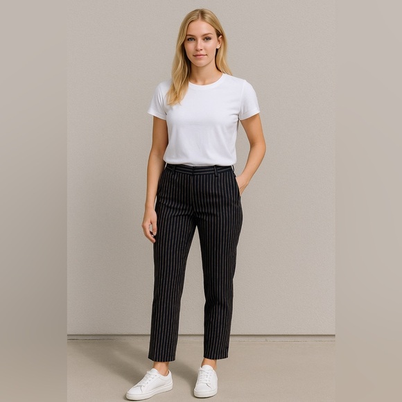 10 Crosby Derek Lam Pants - B136 Derek Lam 10 Crosby Striped Pull On Pants with Back Zipper Size 4